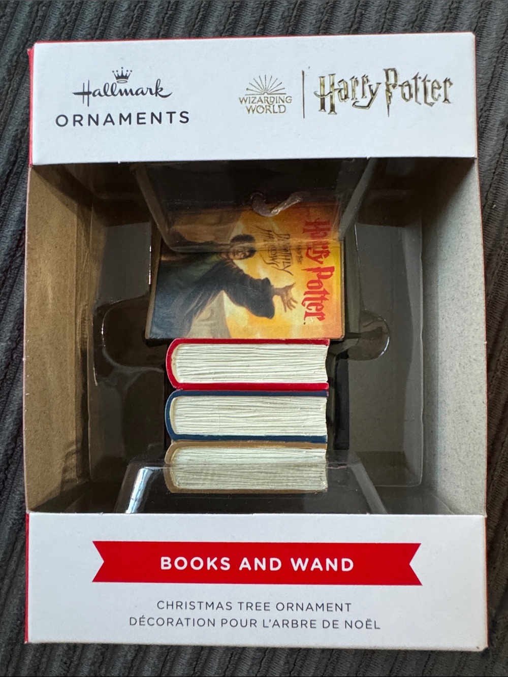 Hallmark Harry Potter Books & Wand Ornament